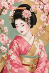 Geisha au Cerisier