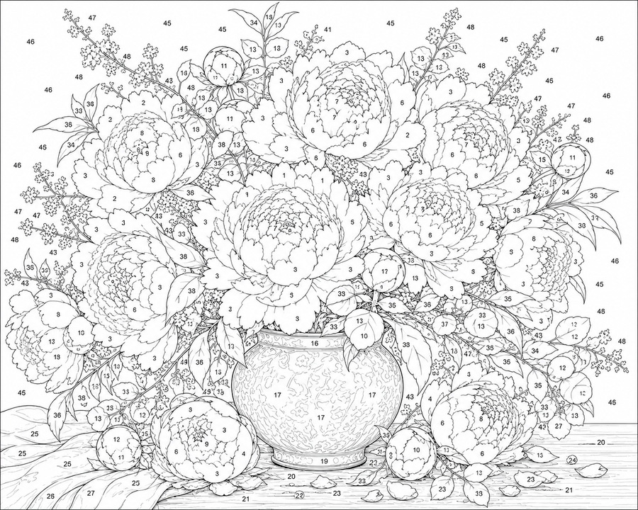 Bouquet Pivoine