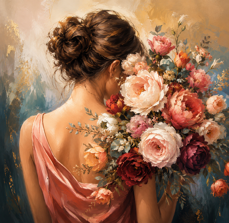 Élégance Florale — kit peinture par numéros Mozzou