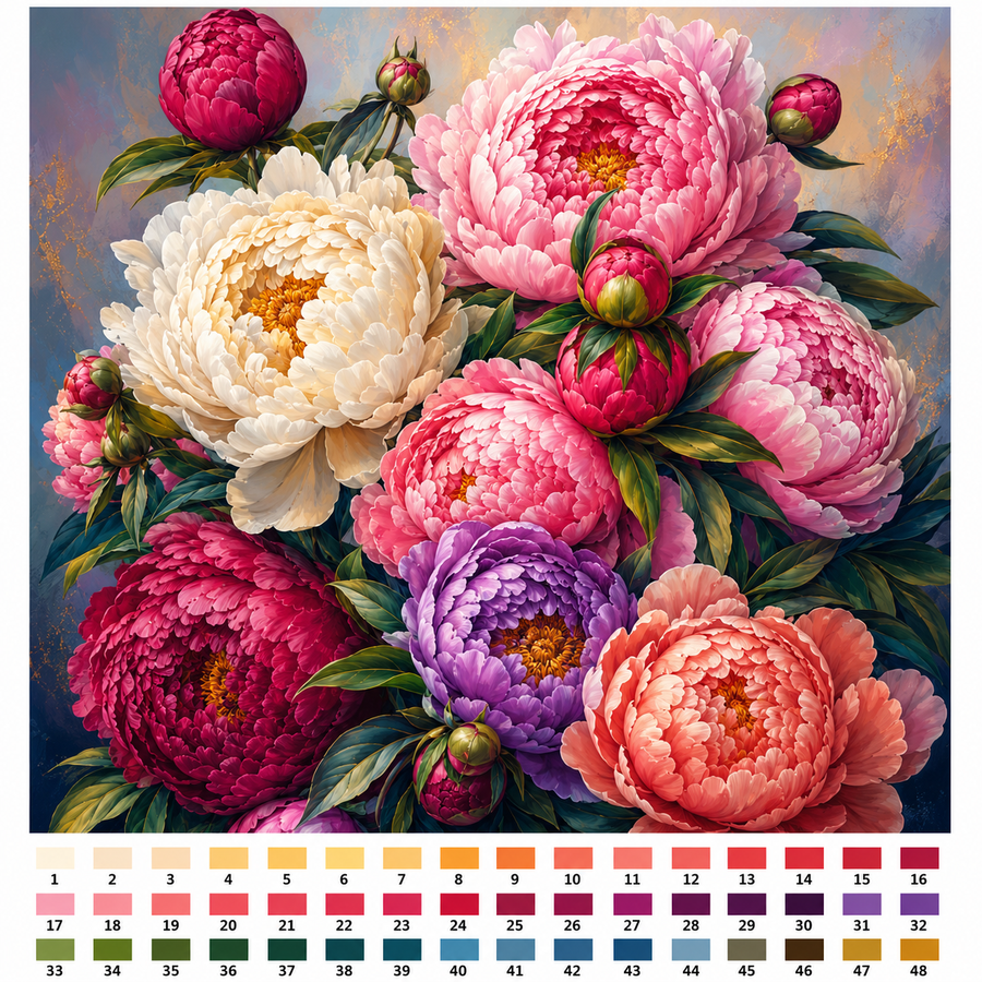 Pivoines Roses