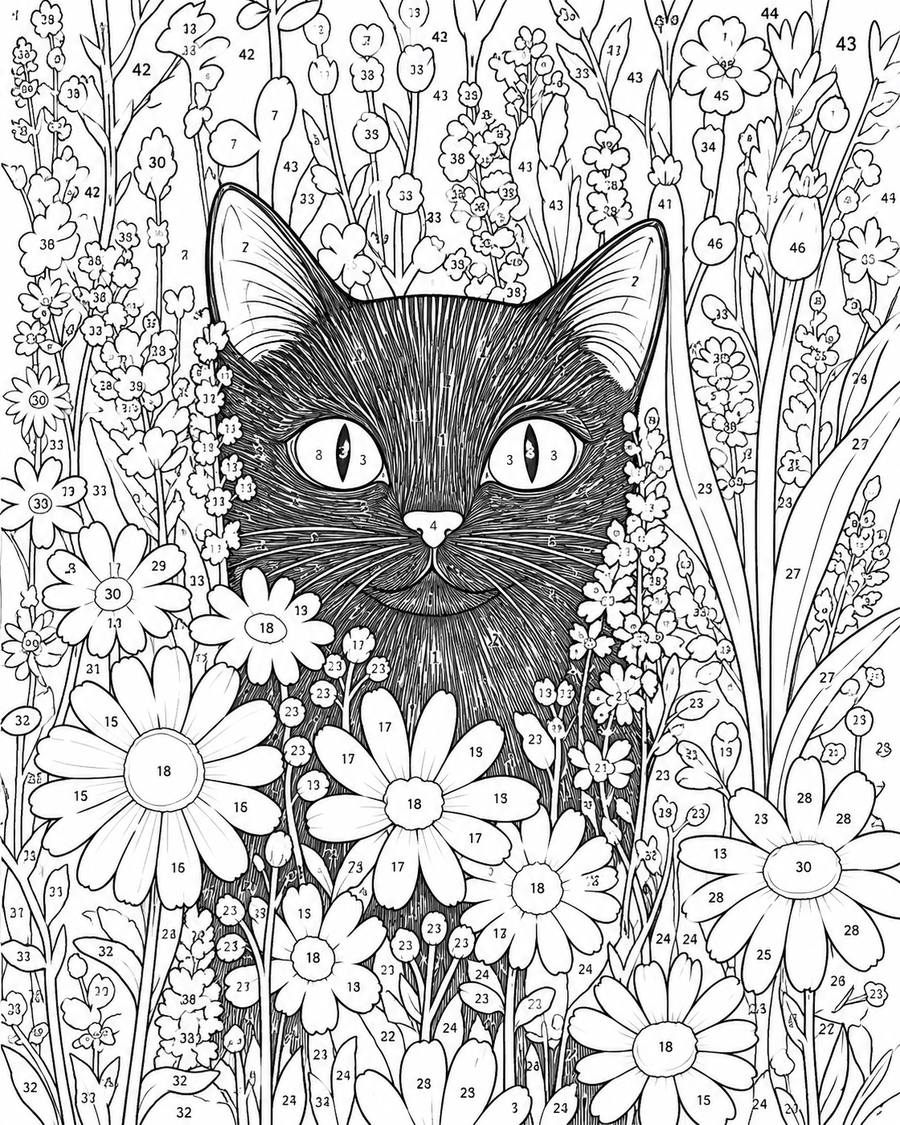 Chat Fleuri