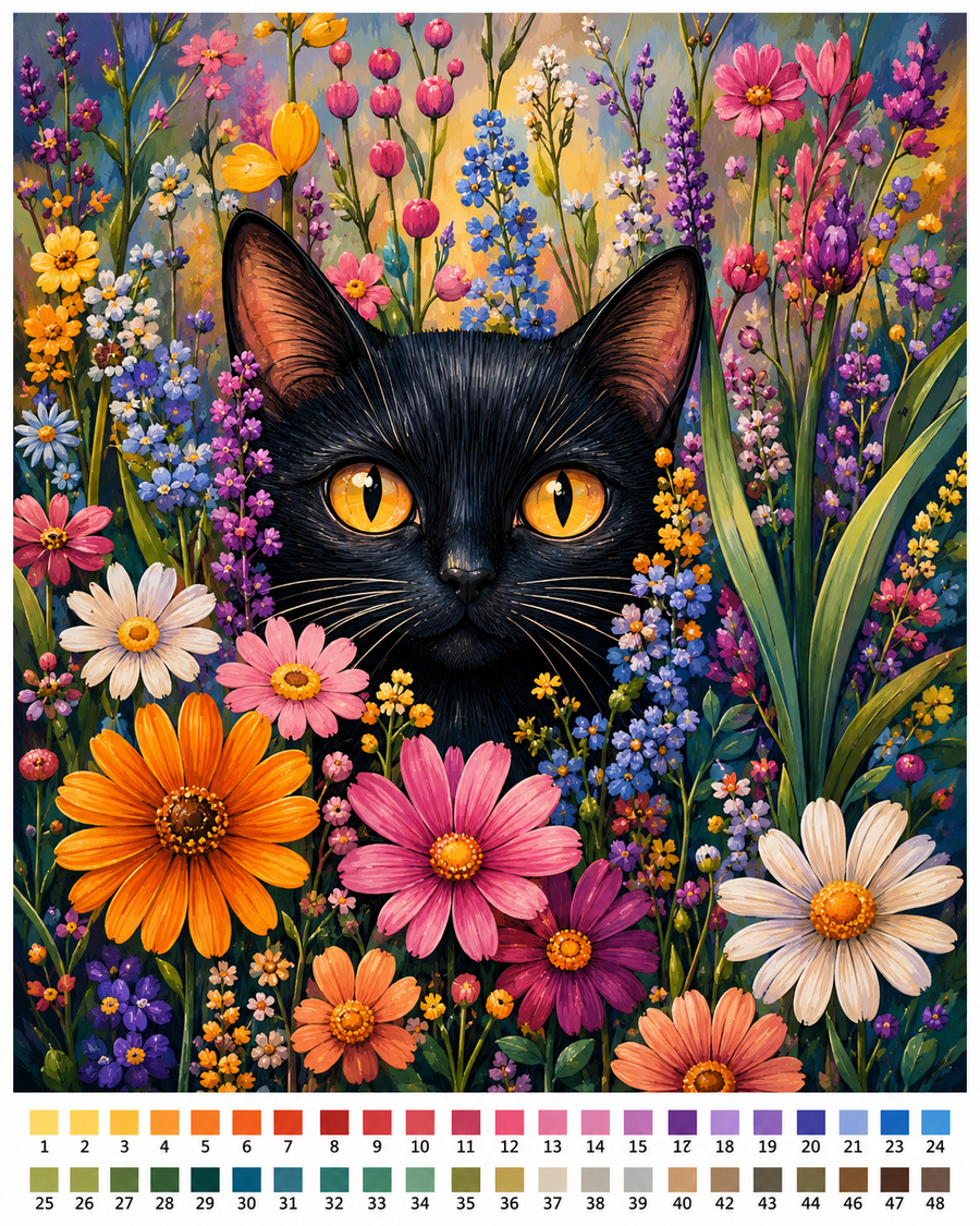 Chat Fleuri