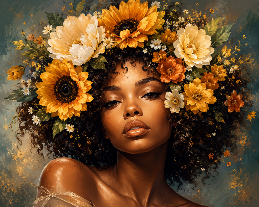 Beauté Fleurie — kit peinture par numéros Mozzou
