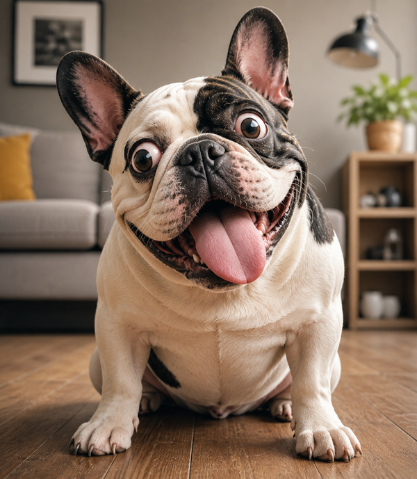 Bouledogue Souriant — kit peinture par numéros Mozzou