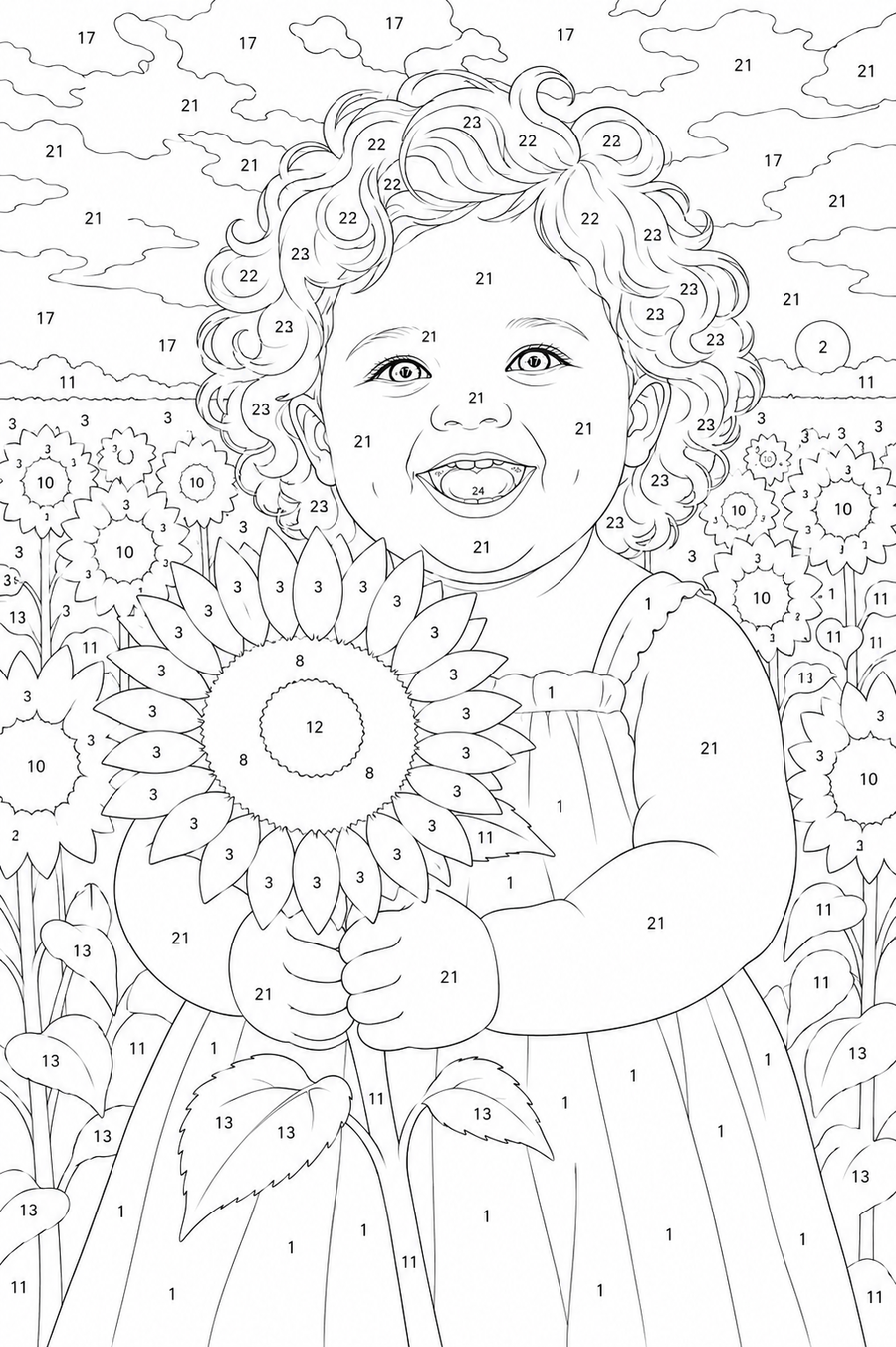 Bébé aux Tournesols