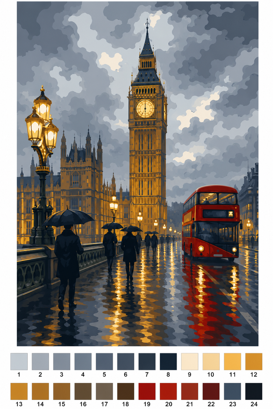Big Ben sous la Pluie