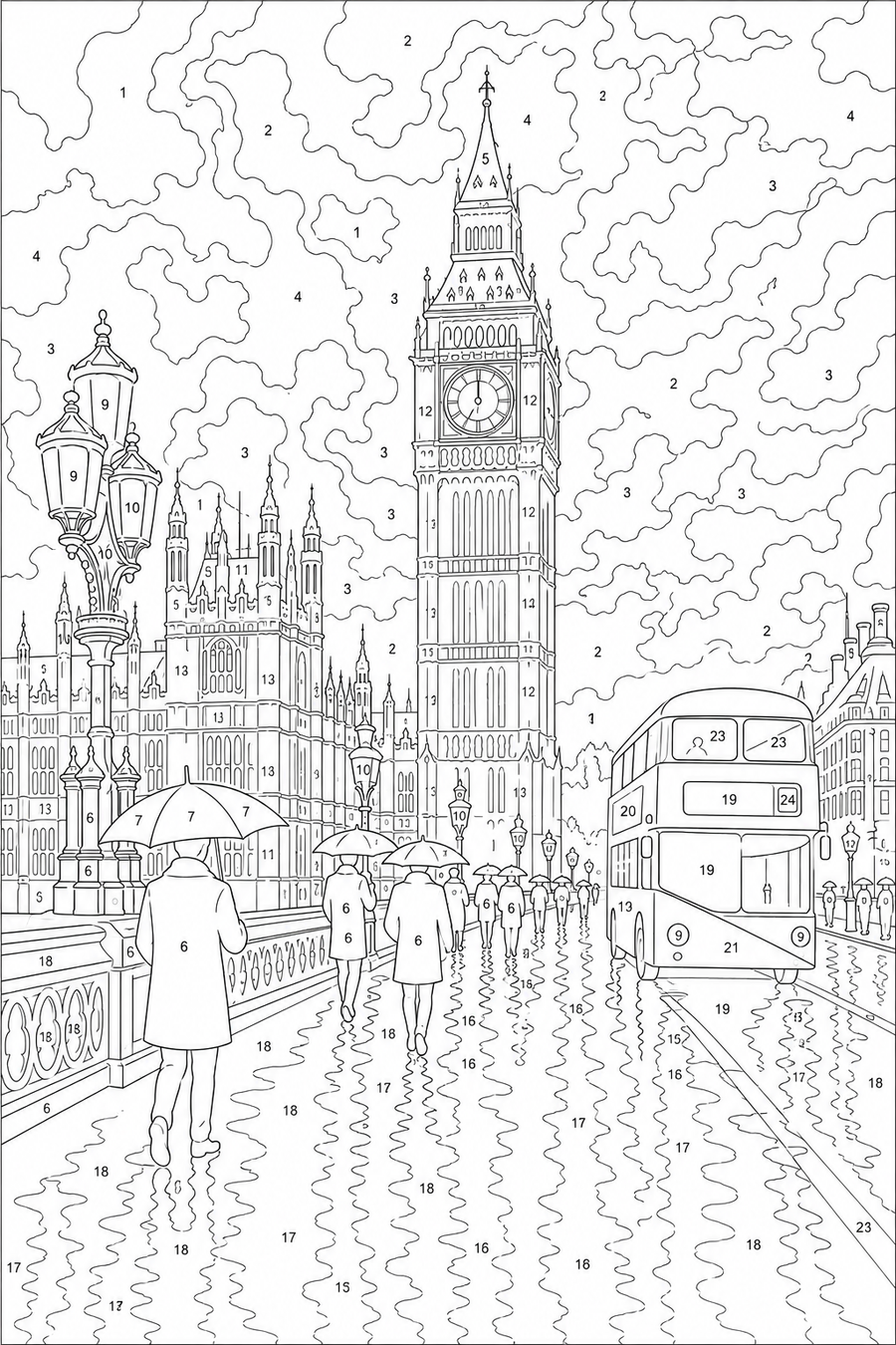 Big Ben sous la Pluie