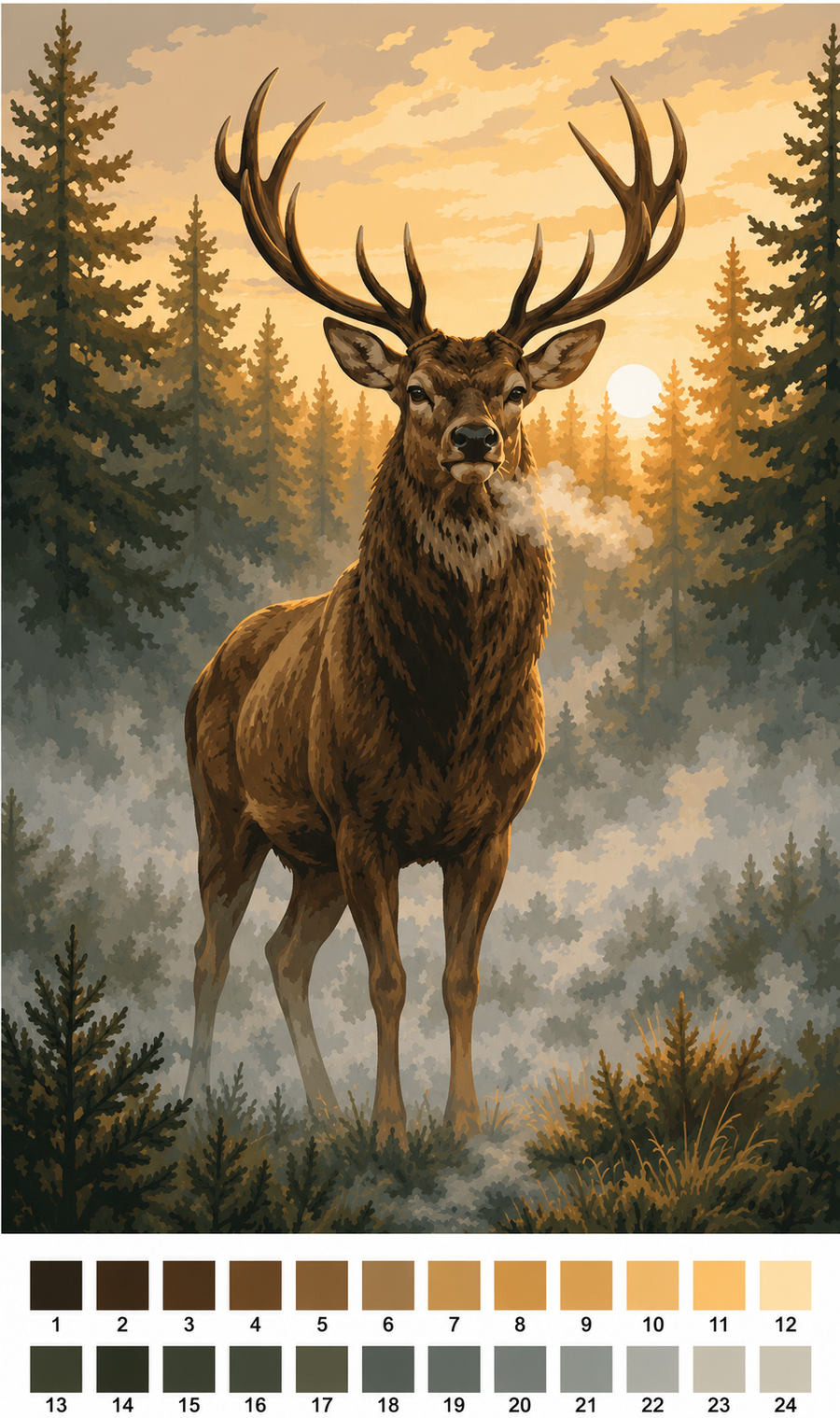 Cerf Majestueux