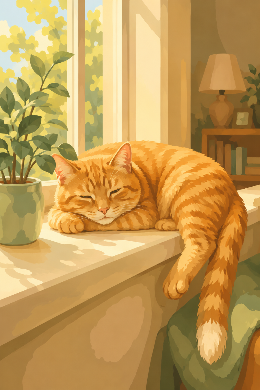 Chat Tigré au Soleil