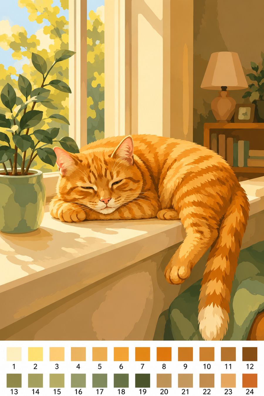 Chat Tigré au Soleil