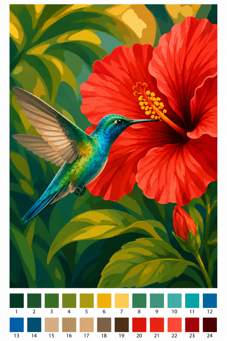 Colibri & Hibiscus