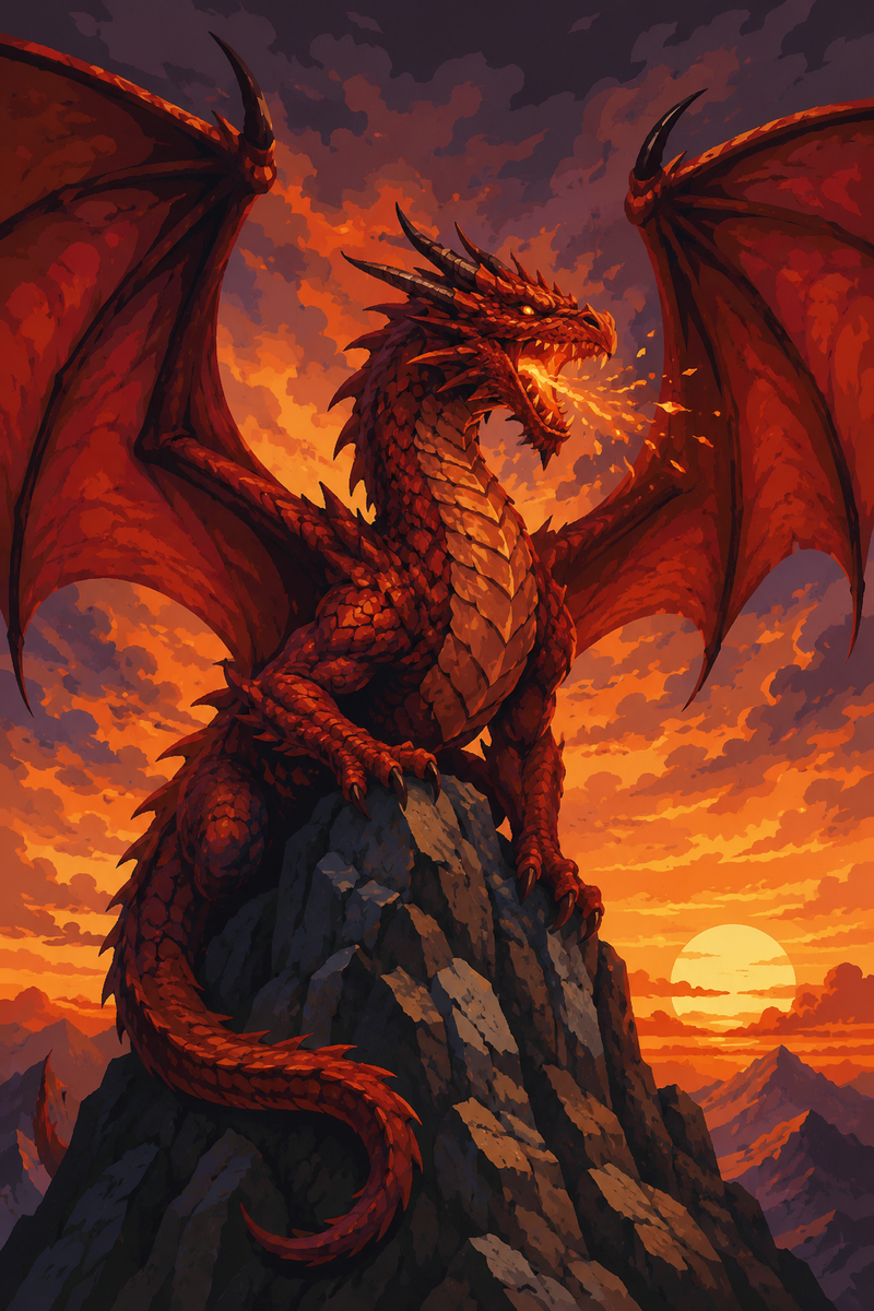 Dragon Ancestral — kit peinture par numéros Mozzou