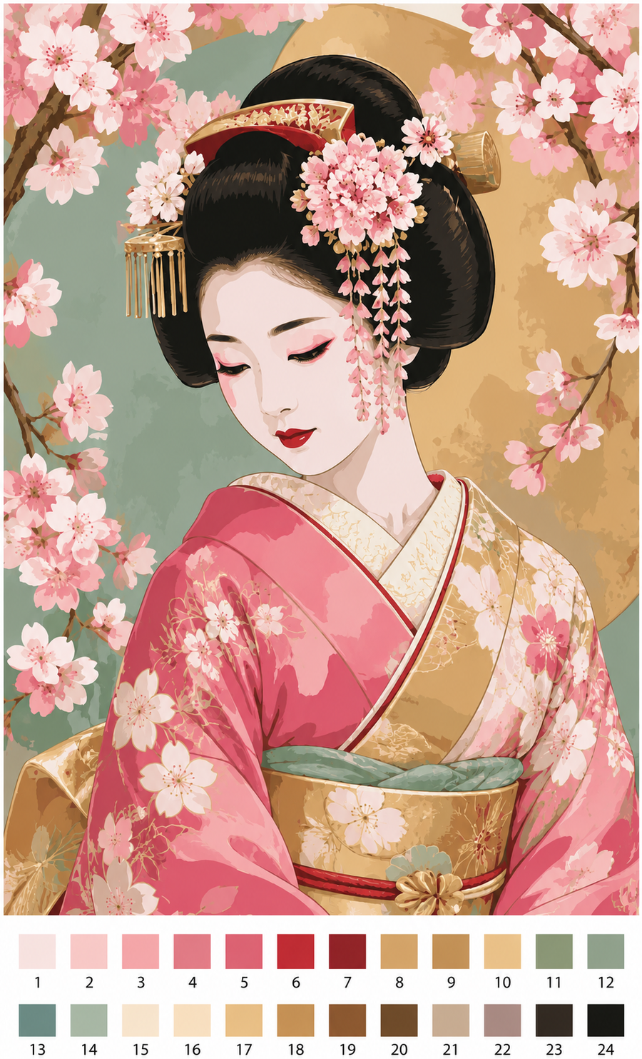 Geisha au Cerisier