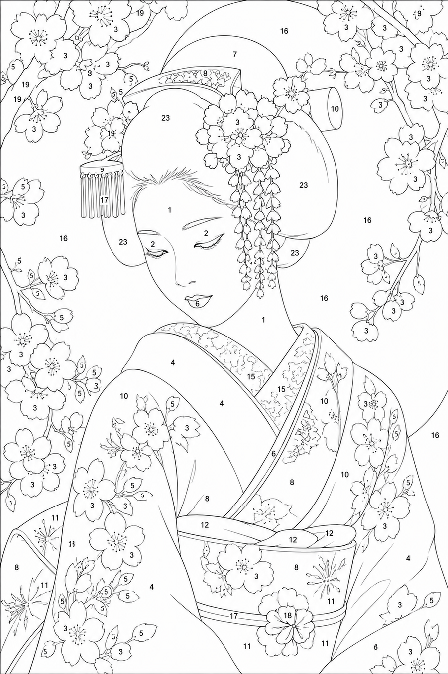 Geisha au Cerisier
