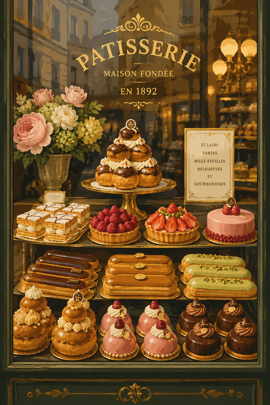 Pâtisseries Vitrines