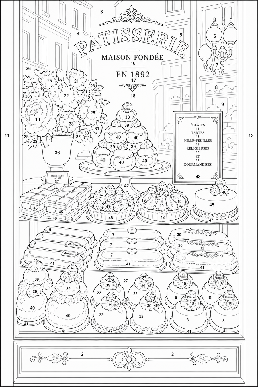 Pâtisseries Vitrines