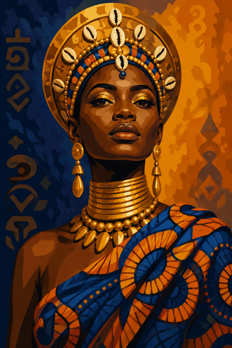 Reine Africaine — kit peinture par numéros Mozzou