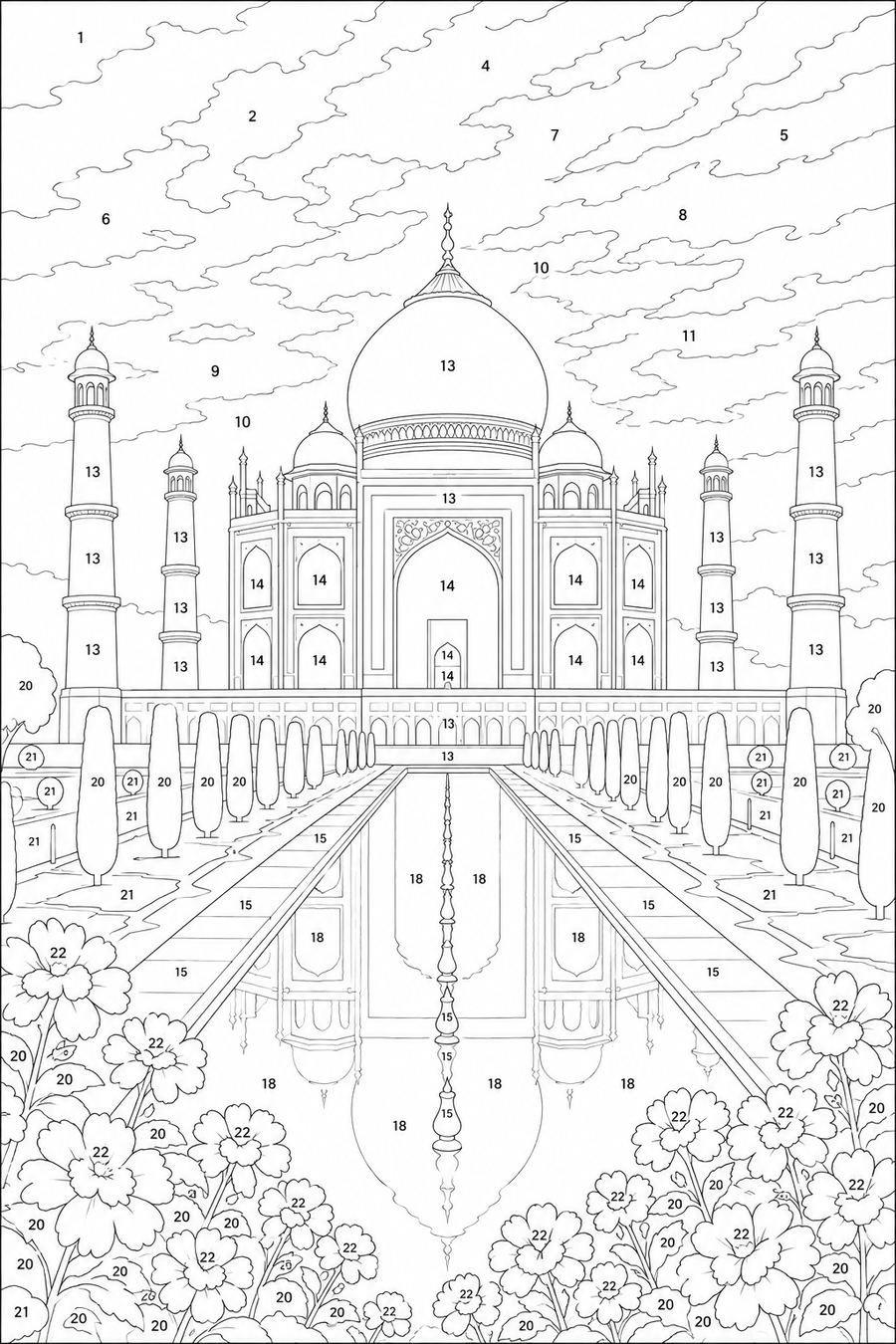 Taj Mahal au Lever