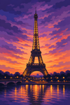 Tour Eiffel au Crépuscule