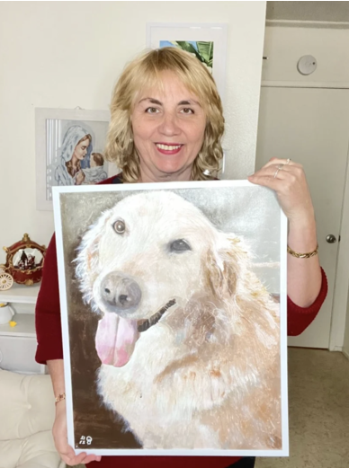 Happy painter