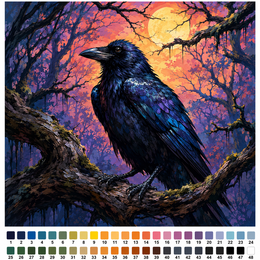 Corbeau Mystique Palette - 001 - Mozzou - Palette de couleurs